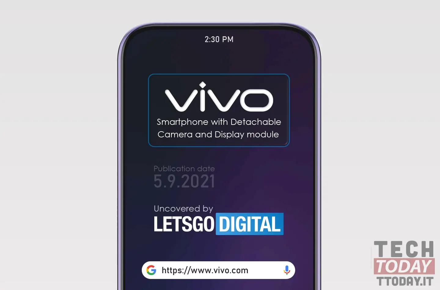 vivo test the smartphone with detachable but touch camera