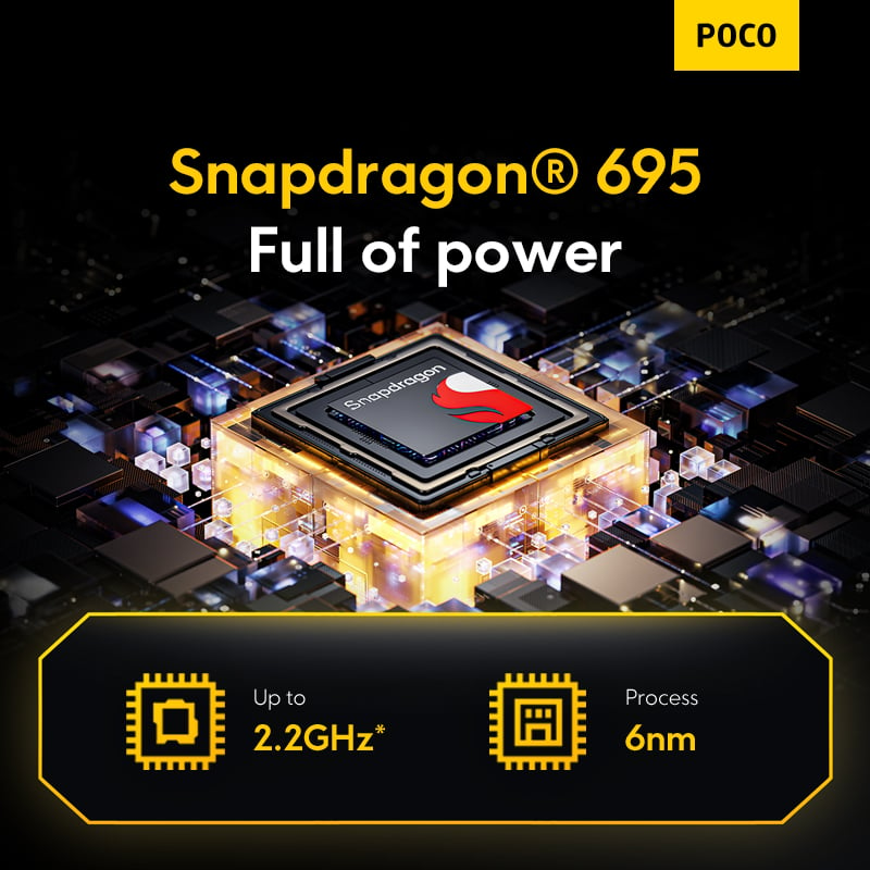 POCO X5 5G è alimentato dal processore Snapdragon® 695
