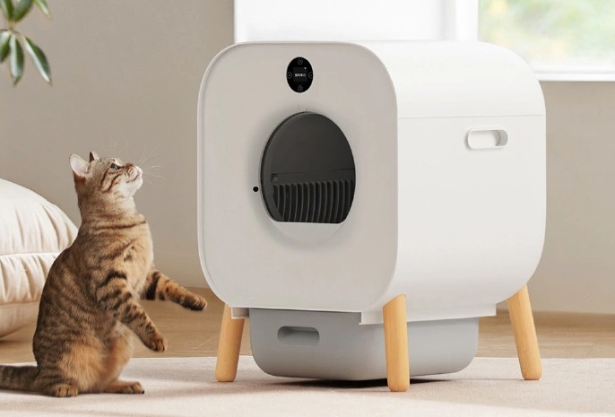 Caja de arena para gatos automática inteligente Xiaomi Mijia Xiaowan caja de arena para gatos inteligente