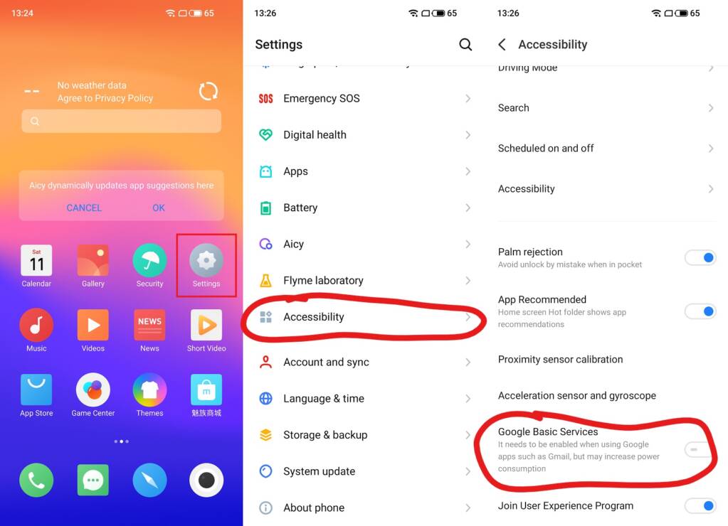 meizu 17 e 17 pro come installare play store