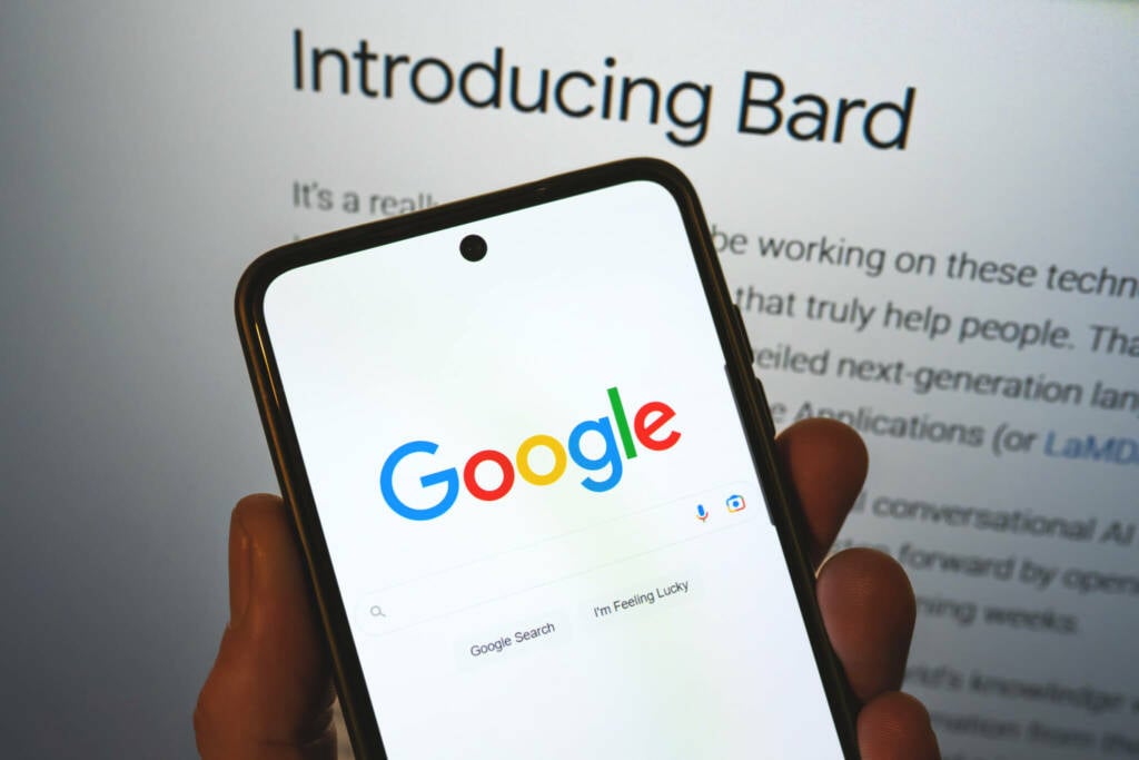 Google Bard gjør en gaffel