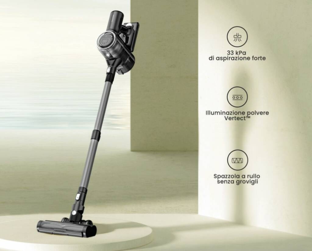 Proscenic P12 the very powerful vacuum cleaner with green LED lights!