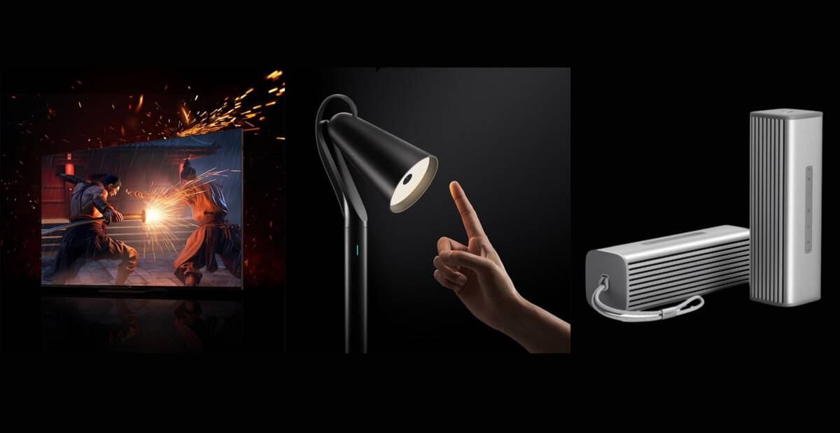 Xiaomi Master 86-inch mini led-tv, Mijia Pipi-lamp en Sound Move