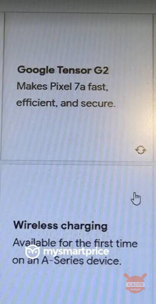 google pixel 7a ricarica wireless