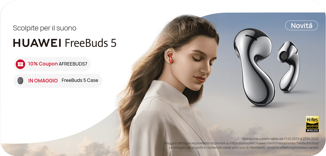 Talentoso venganza Perforar Huawei Freebuds 5 available in Italy! | XiaomiToday.it