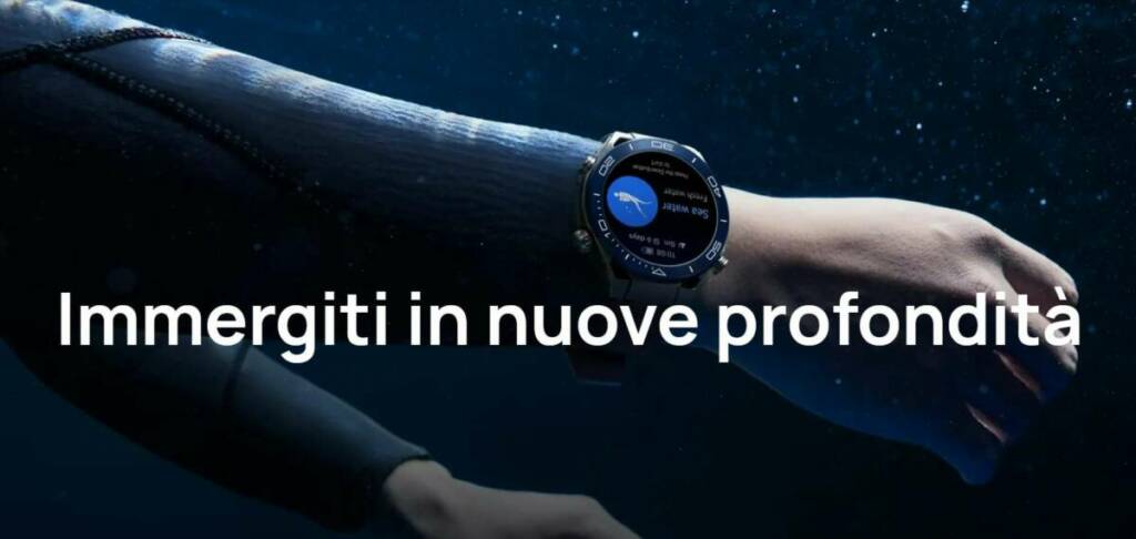 Huawei Watch Ultimate modalità immersione