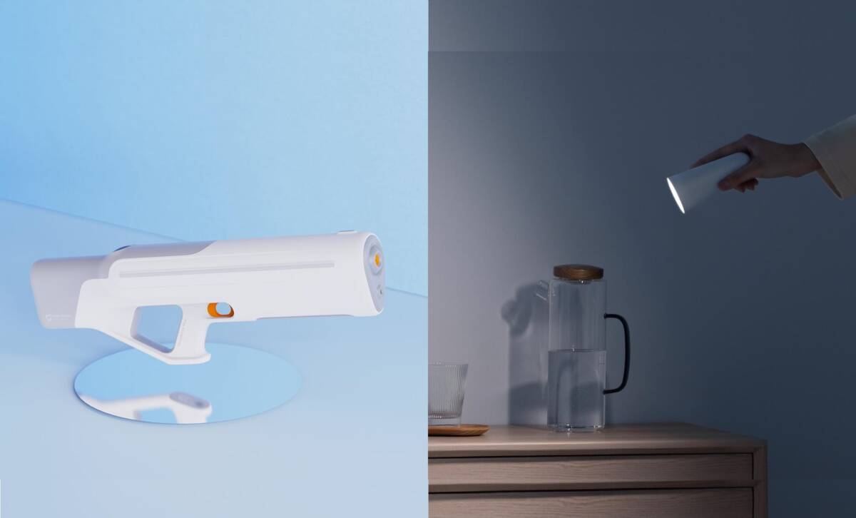 Xiaomi Mijia Pulse Water Gun Mijia Lampe de bureau rechargeable multifonctionnelle