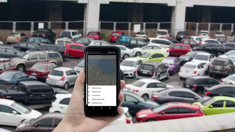 cara mencari tempat parkir mobil dengan google maps