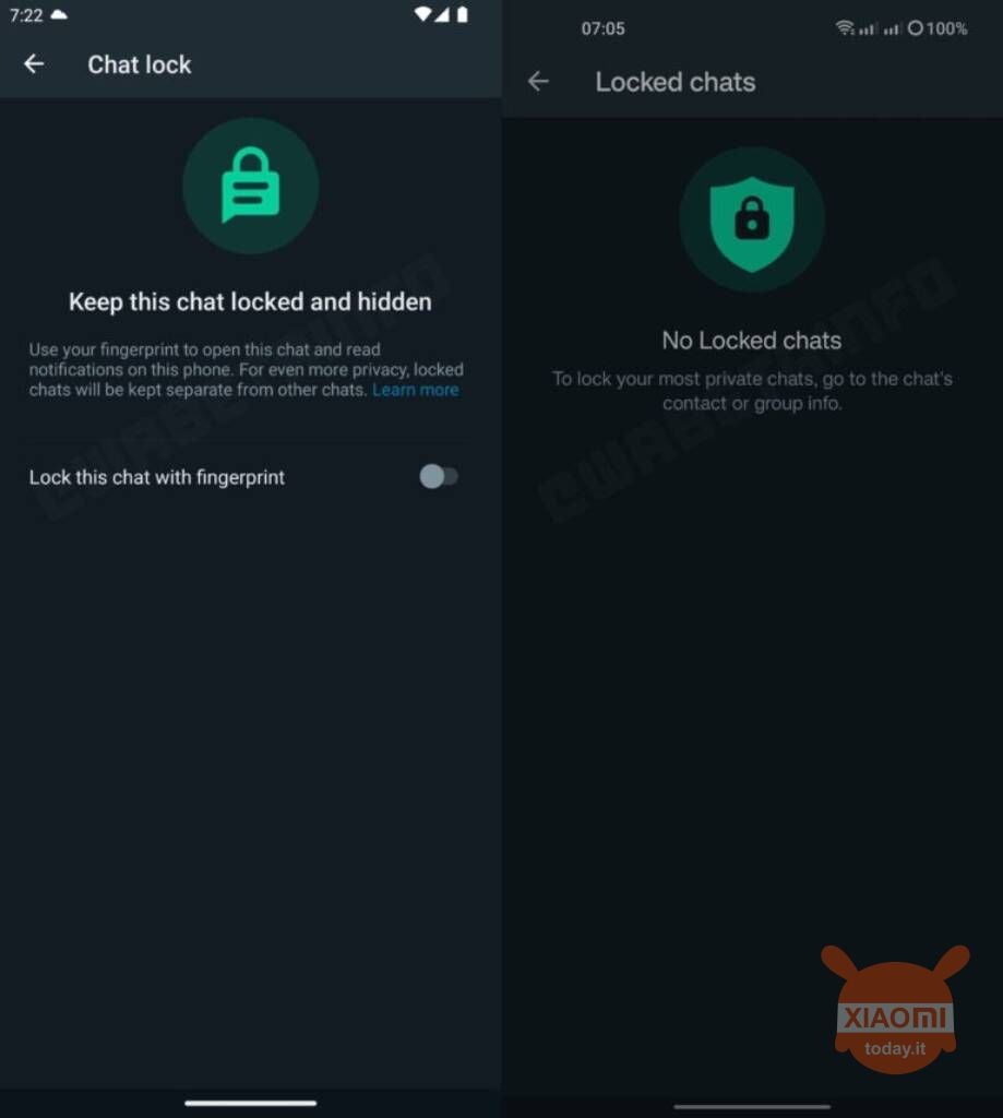 whatsapp block biometric chat single