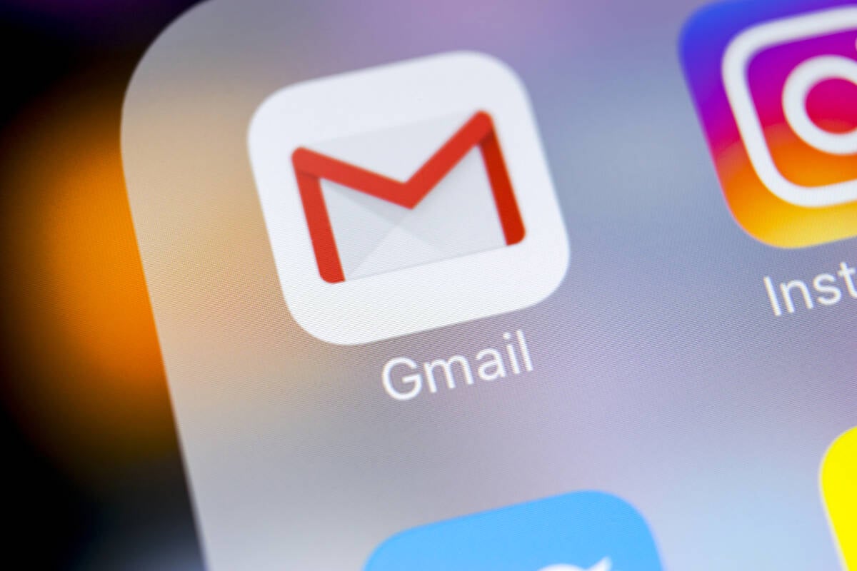 القراد الأزرق في google gmail