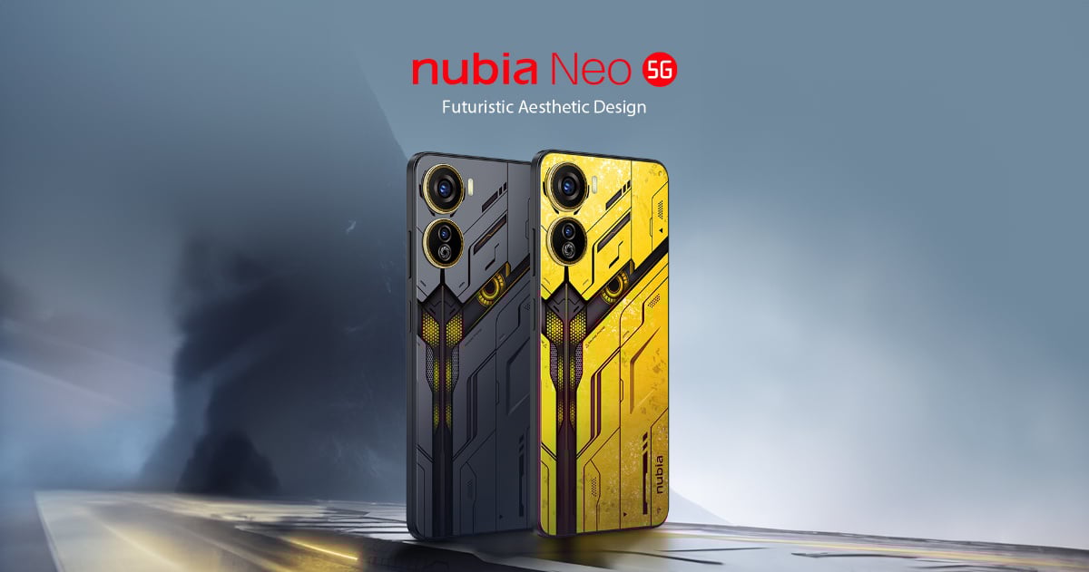 Nubia Neo 5G is the new budget gaming phone with Unisoc T820 chip, 120Hz display and “Mech” design.