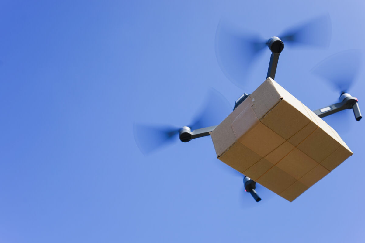 dji drone for leveranser