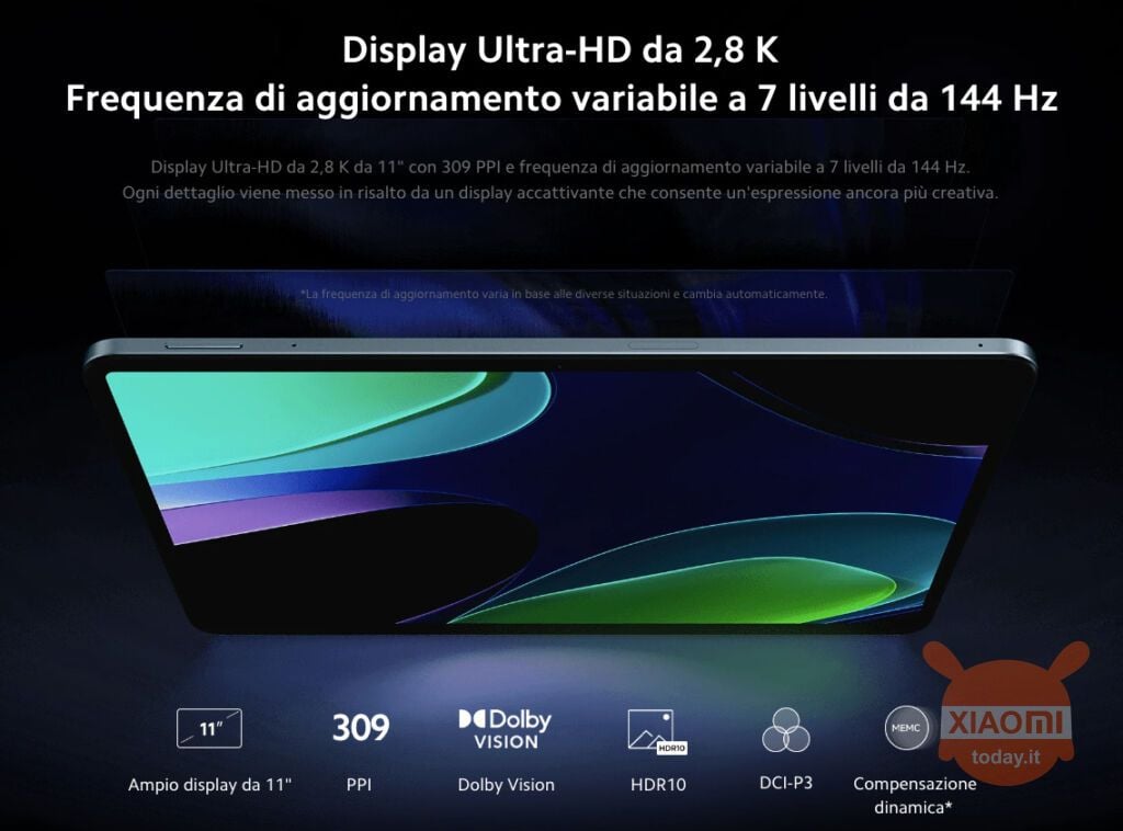 xiaomi pad 6 איטליה