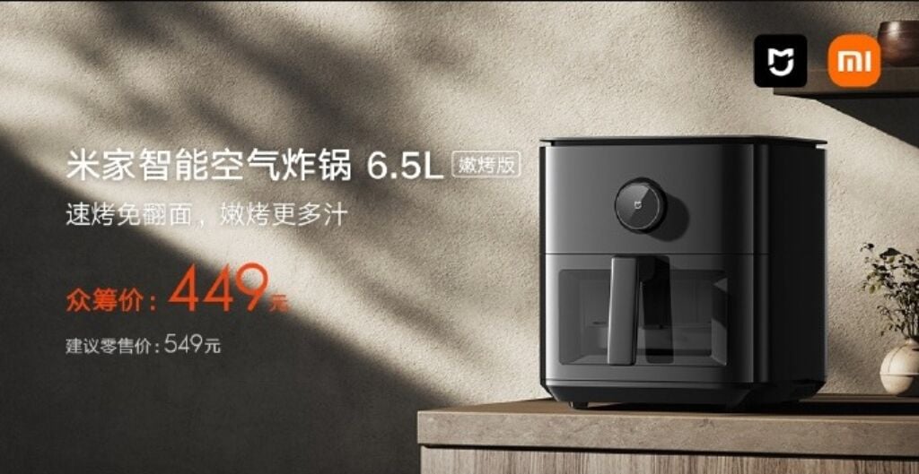 Xiaomi Mi Smart Air Fryer 6.5l (black)