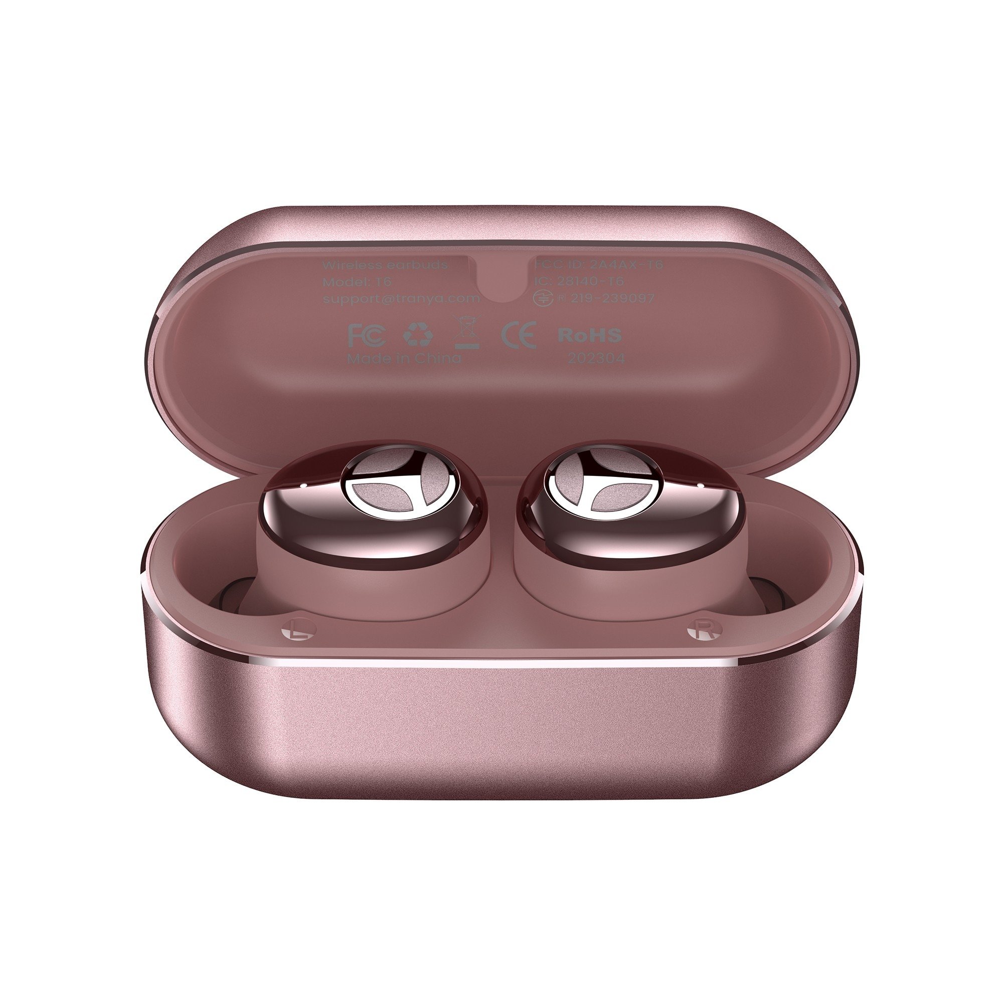 Auricolari Wireless TRANYA T6 con Audio adattivo Qualcomm AptX, auricolari Bluetooth con cancellazione del rumore CVC 8.0, connessione multipunto