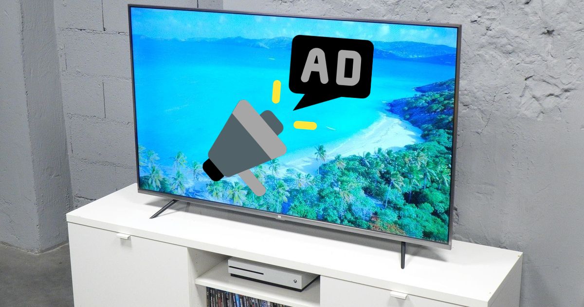 smart-tv med reklame