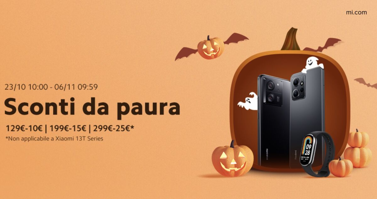 Descontos de Halloween para smartphones Xiaomi