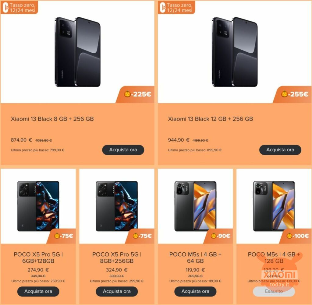 Sconti di Halloween per gli Smartphone Xiaomi