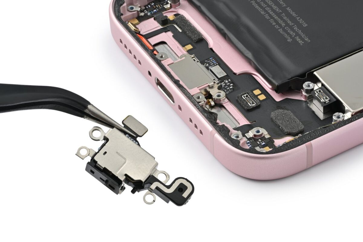 iPhone rosa com direito a reparo