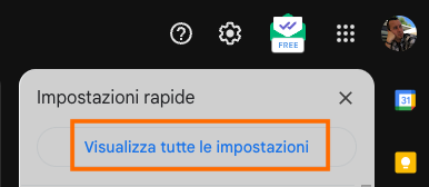 visualizza tutte le impostazioni di gmail