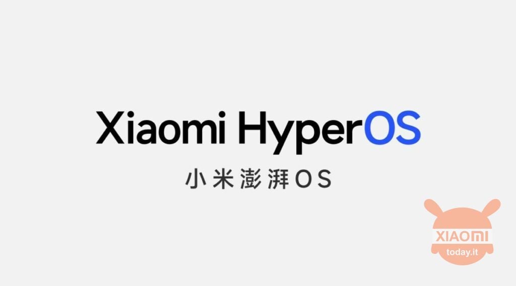 logo di xiaomi hyperos il nuoco sistema operativo