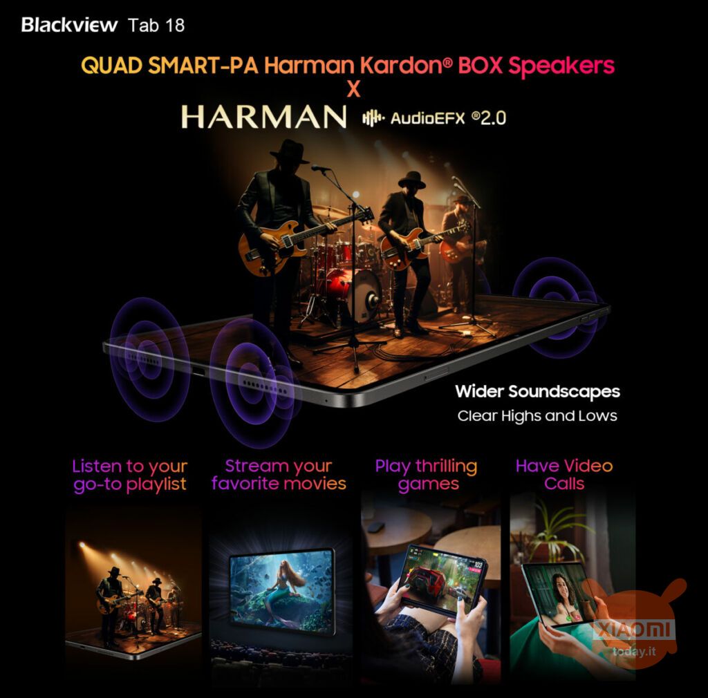 Blackview Tab 18 audio harman