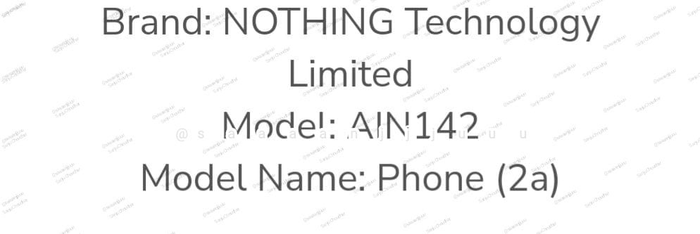  Nothing Phone 2a