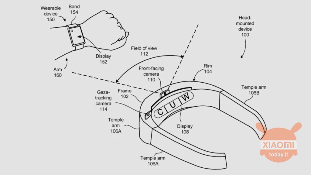 un brevetto mostra design e funzionalità di google glass 3