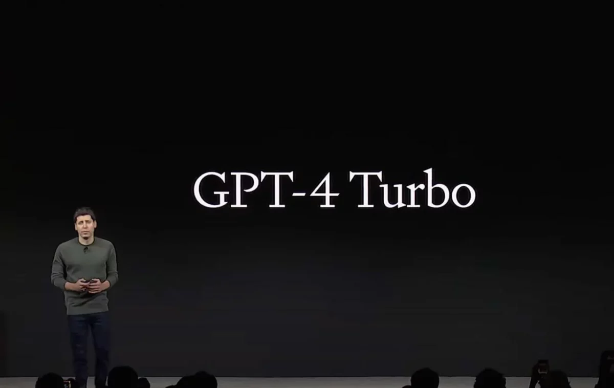sam altman presenterer gpt-4 turbo