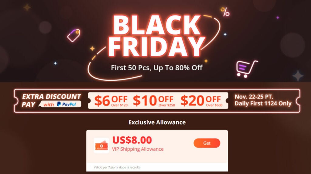 Black Friday targato Banggood