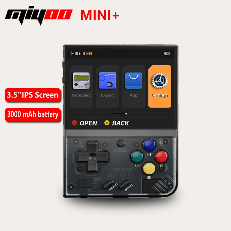 MIYOO Mini Plus Console di gioco portatile retrò portatile schermo IPS HD da 3.5 pollici regalo per bambini sistema Linux emulatore di gioco classico