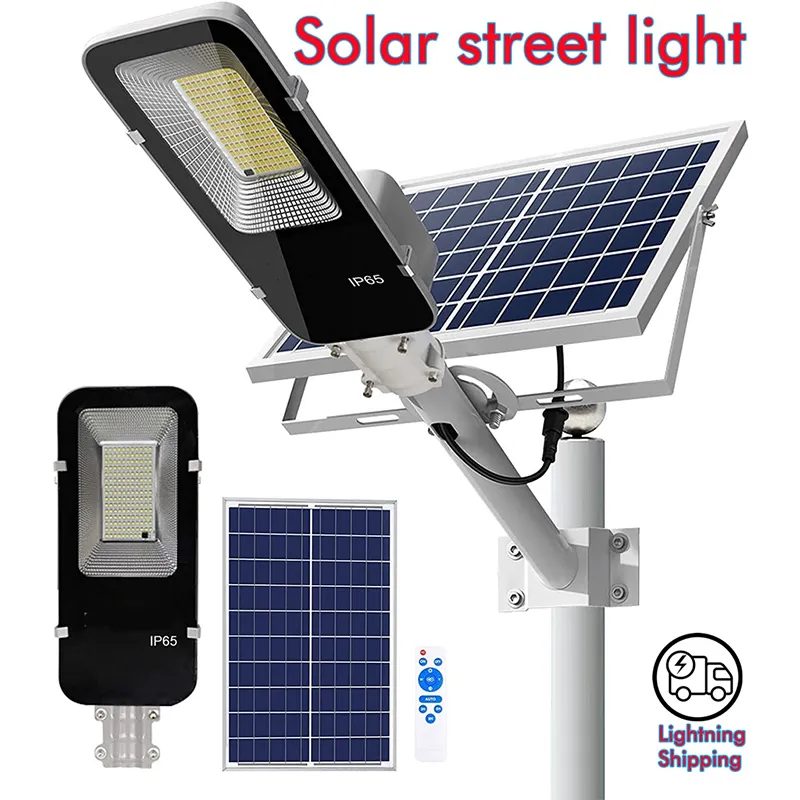गैराज गार्डन टेरेस के लिए शक्तिशाली आउटडोर सोलर स्ट्रीट लाइट 350/120LED 6500K IP65 वॉटरप्रूफ स्ट्रीट लाइट