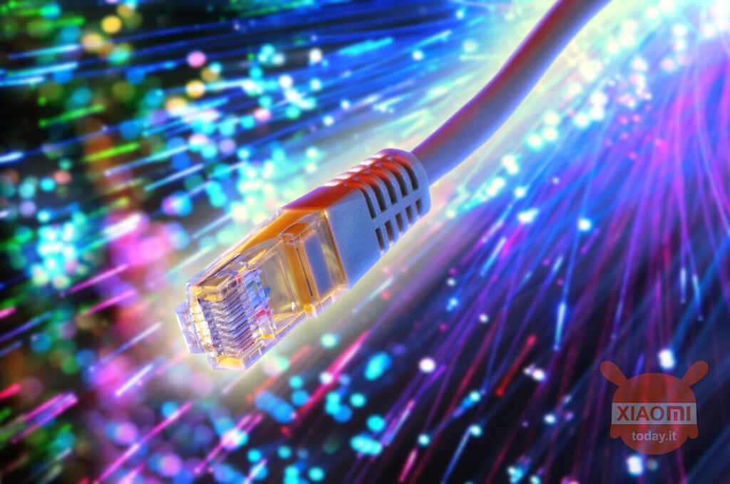 cavetto ethernet per la fibra ottica