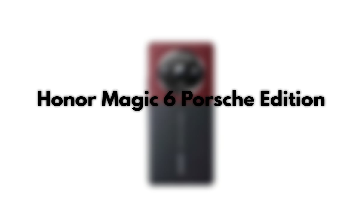 Vazamento do Honor Magic 6 Porsche Edition
