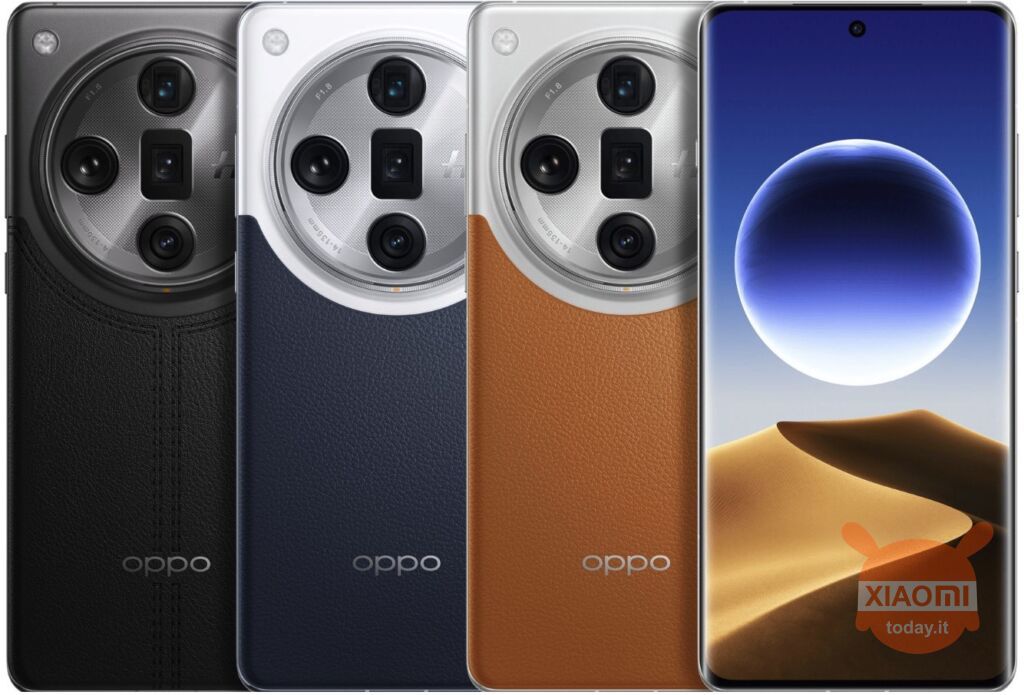 oppo find x7 in diversi colori fronte retro