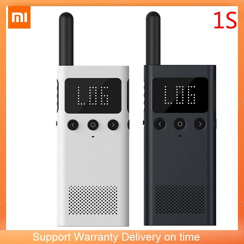 Originale Xiaomi Mijia Smart Walkie Talkie 1S con altoparlante Radio FM Smart Phone APP Control Location condividi Fast Team Talk Outdoor