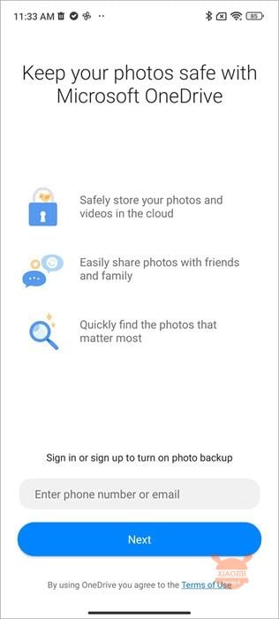 xiaomi backup su onedrive di microsoft: guida impostazioni