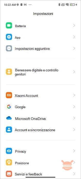 xiaomi backup su onedrive di microsoft: guida impostazioni