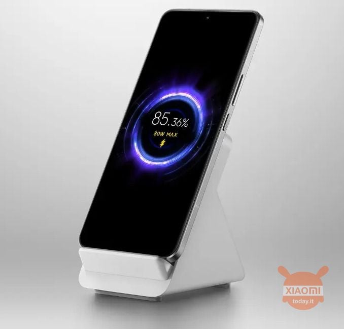 Conjunt de càrrega sense fils refrigerat per aire de tipus elevador Xiaomi de 80 W
