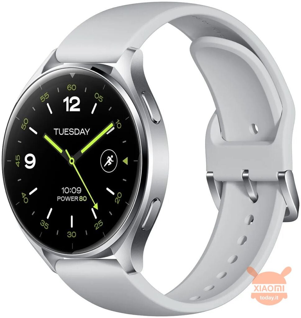 fronte xiaomi watch 2 di colore bianco