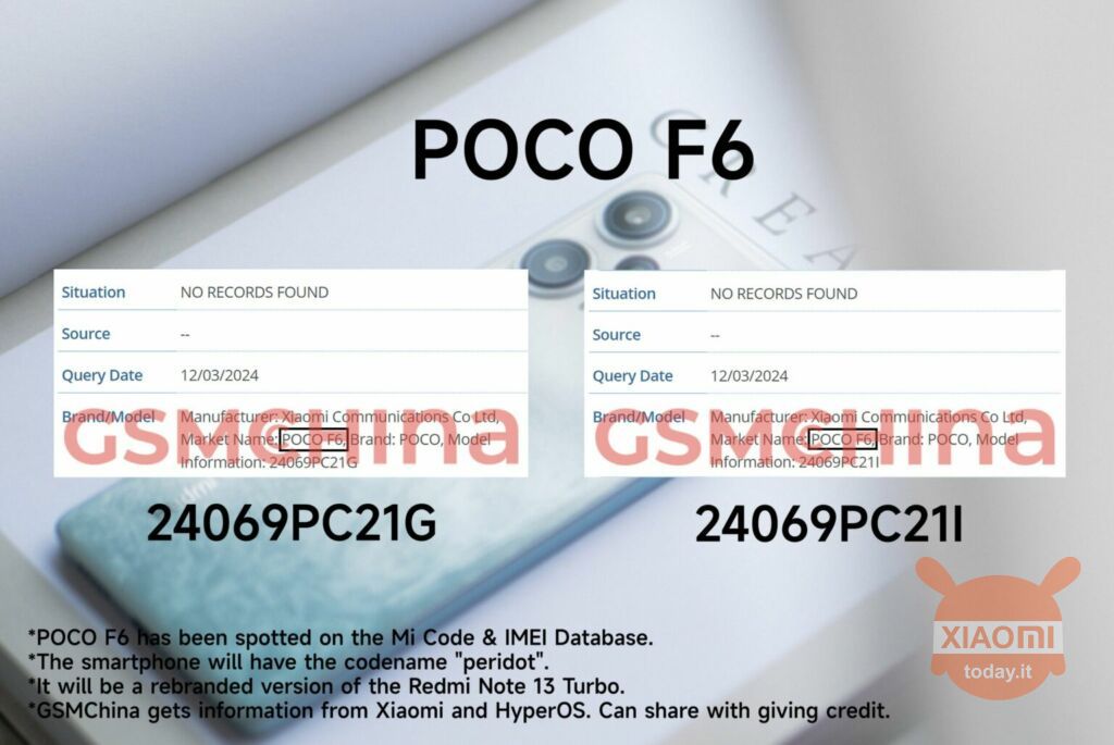 POCO F6 e Redmi Note 13 Turbo