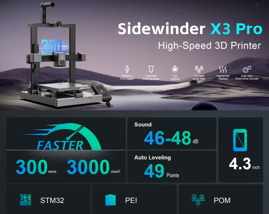 Artillery Sidewinder X3 Pro