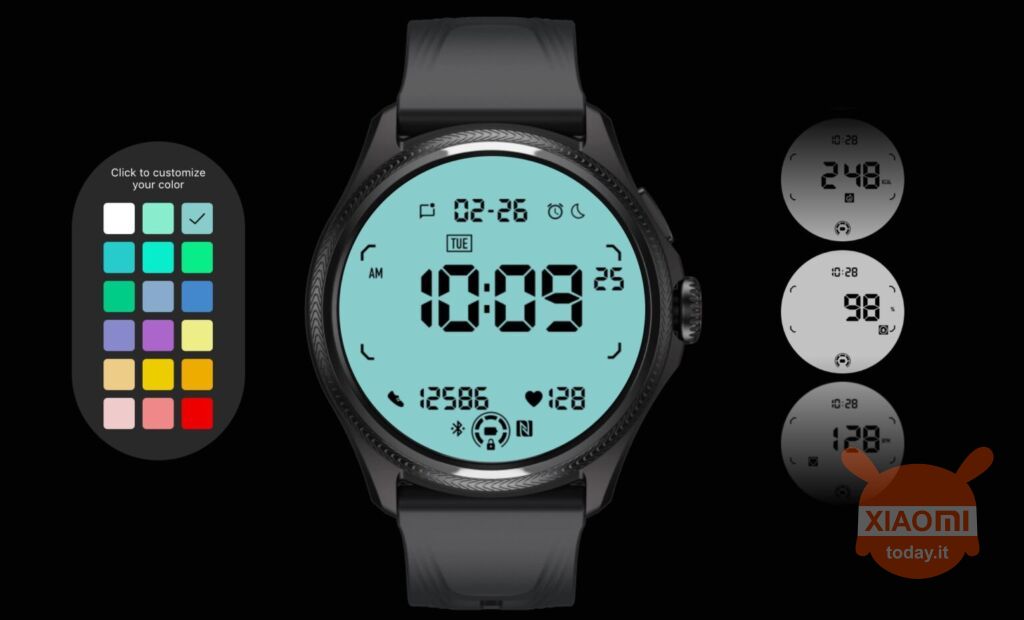 ticwatch pro 5 enduro con possibilità di personalizzazione del quadrante