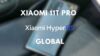 xiaomi 11t pro in sottofondo con scritta hyperos global
