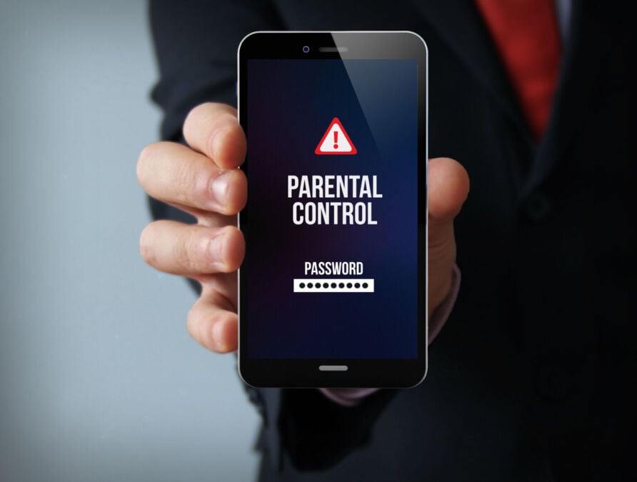 smartphone avec contrôle parental activé