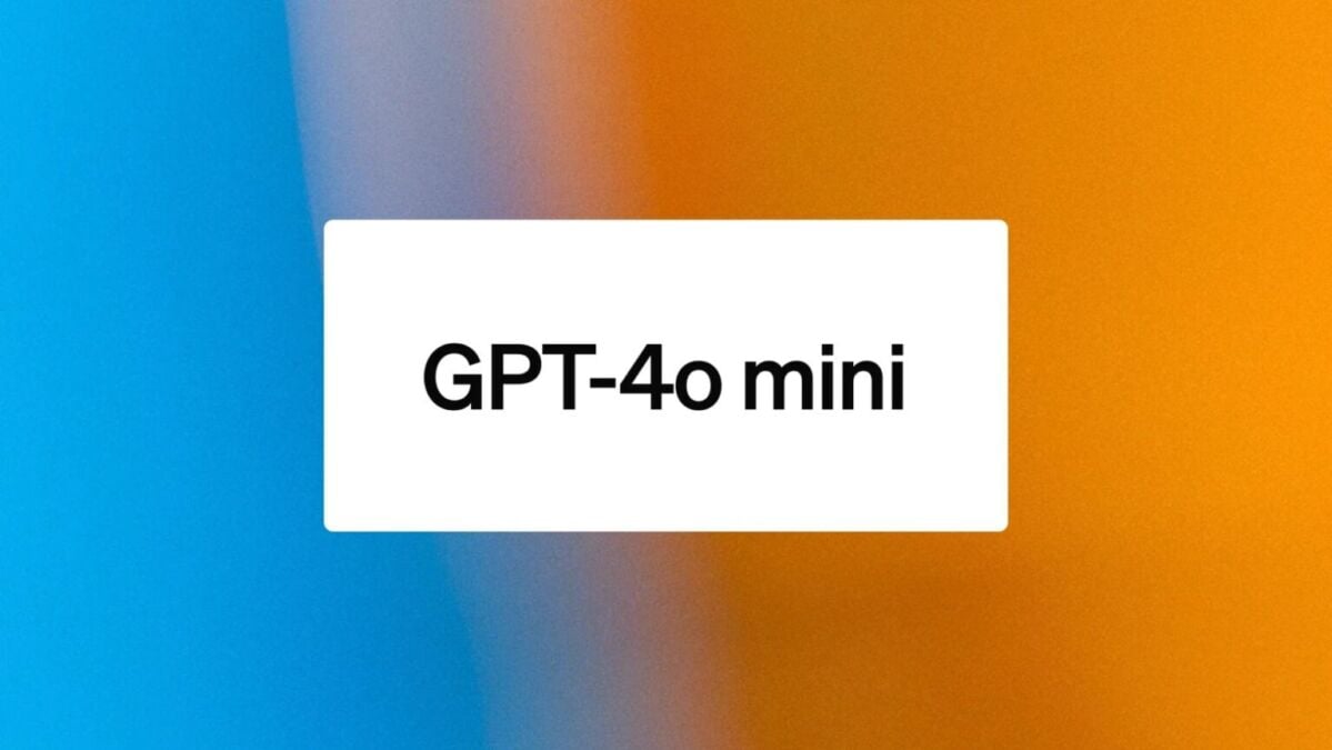 logo GPT-4o mini water fondos sfocato multicolor