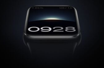 xiaomi mi band 9 pro su sfondo scuro e schermo di colore scuro