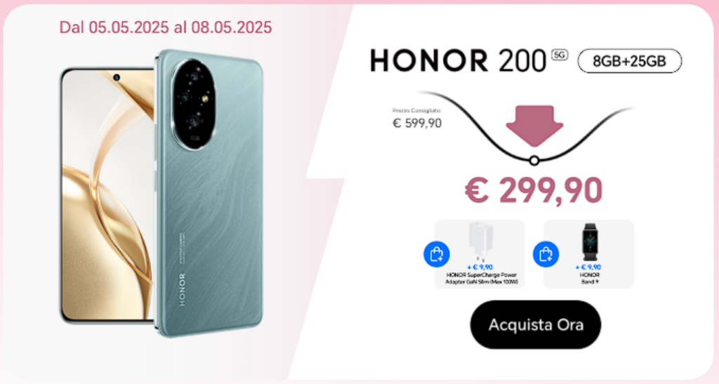 Flash Sale HONOR: Offerte Imperdibili dal 5-8 Maggio 2025