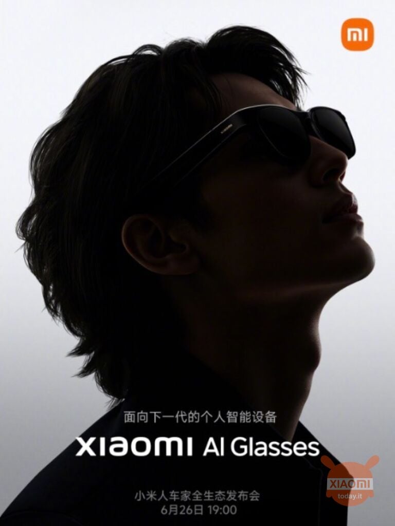 óculos xiaomi ai no pôster promocional