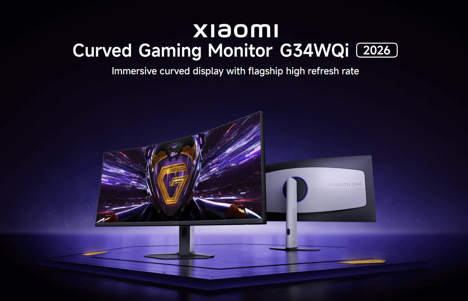 Изогнутый игровой монитор Xiaomi G34WQi 2026